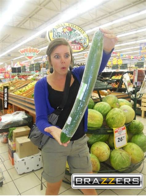 One Girl Big Cucumber 9gag