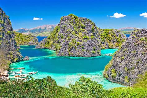 パラワン諸島の美しいラグーンの風景 フィリピンの風景 beautiful 世界の絶景 美しい景色