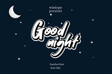 Good Night Font By Wintype · Creative Fabrica
