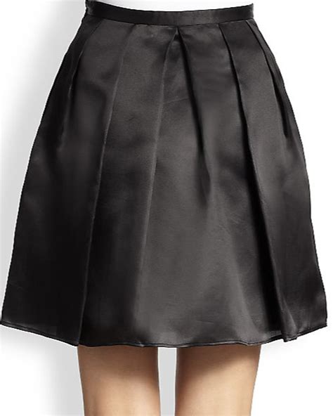 Black Satin Skirt Redskirtz