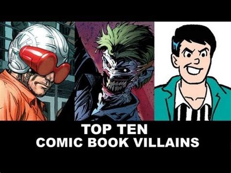 Our ranking of every single dc movie villain in history includes joaquin phoenix's joker, jim carrey's riddler, and of course michelle pfeiffer's catwoman. Top Ten Comic Book Villains - The Joker, Magneto, Cyclops ...