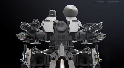 Rws Remote Weapons System Mini Gun Phalanx Drone Mech Robot Ciws