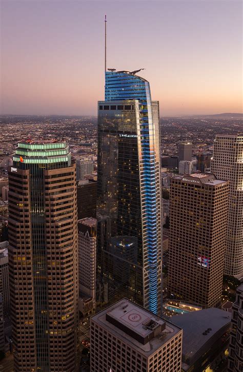 Wilshire Grand Center Los Angeles 336m 73 Fl Skyscrapercity