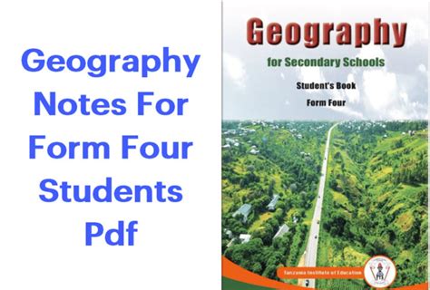 Geography Notes For Form Four Students Pdf Jinsi Ya Online