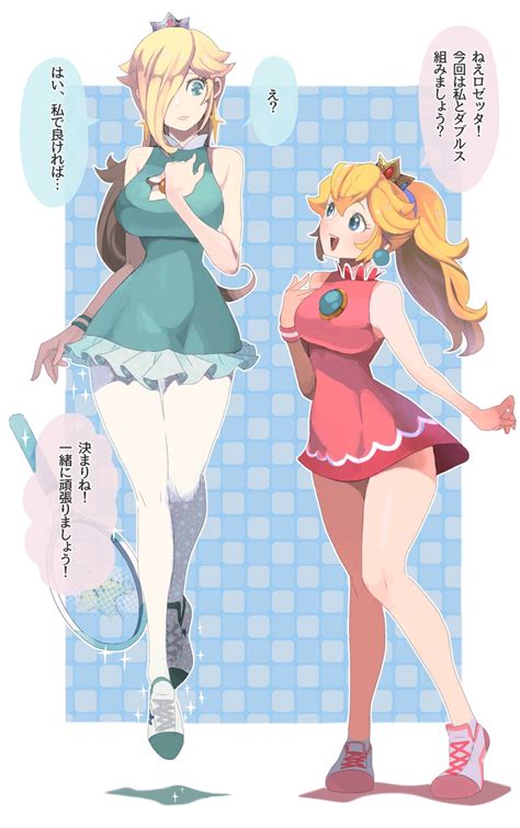 Princess Peach And Rosalina Mario And 2 More Drawn By Hoshikuzupan
