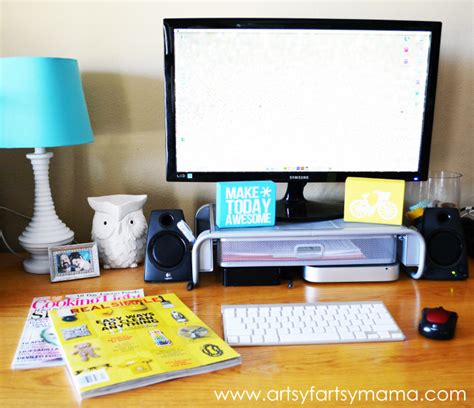 We make a small commission if you. Desk Organization Tips and Tricks | artsy-fartsy mama