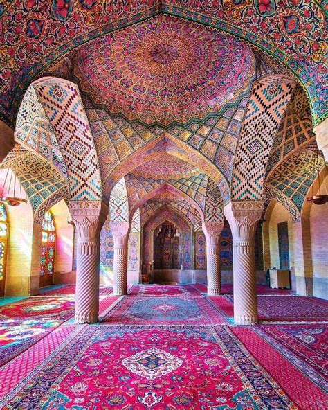 Nasir Al Mulk Mosque Nasir Ol Molk Mosque Also Known As The Pink Mosque Is The Most
