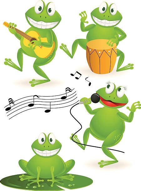 Frog Singing With Guitar Illustrations Royalty Free Vector Graphics