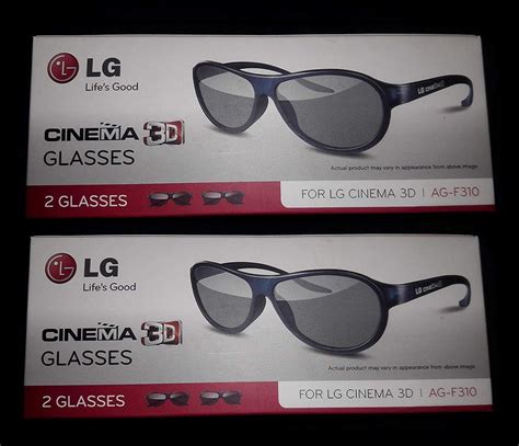 Lg Cinema 3d Glasses Ag F310 2 Boxes 4 Glasses Black Amazon Ca Electronics