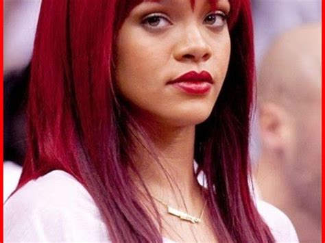 Rihannas Red Hair Makes An Appearance Hair Styles Rihanna Red Hair