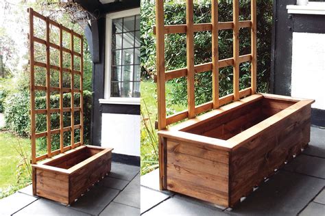 Wooden Planters With Trellis Myplant