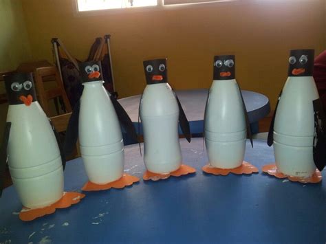 Milk Bottle Penguins Activité Hiver Pingouin Bouteille