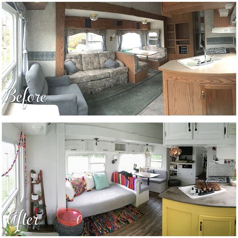 Before And After Fifth Wheel Renovation Home Interior Ideas