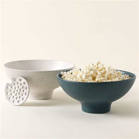 The Popcorn Bowl With Kernel Sifter Popcorn Dish Uncommongoods