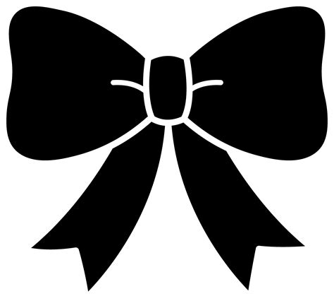 Black Bow Silhouette Silhouette Clip Art Bow Image Black And White