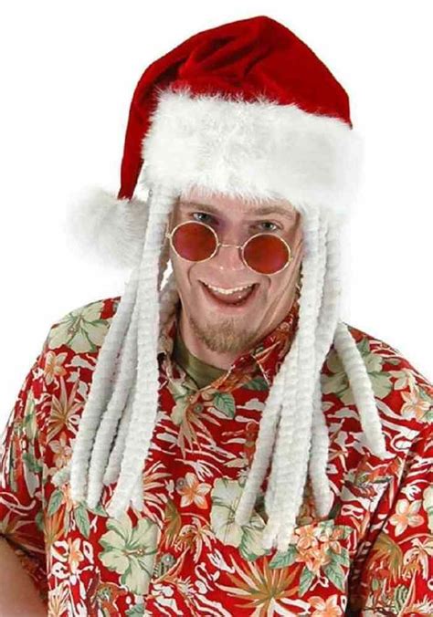 Dread Santa Claus Hat Rasta Fancy Dress Up Christmas Halloween Costume