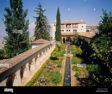 Granada Spain Generalife Summer Palace Stock Photo Alamy