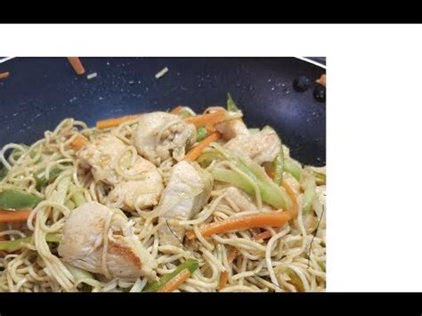 8 ounces thin lo mein noodles. Chao mein salvadoreño a mi estilo - YouTube