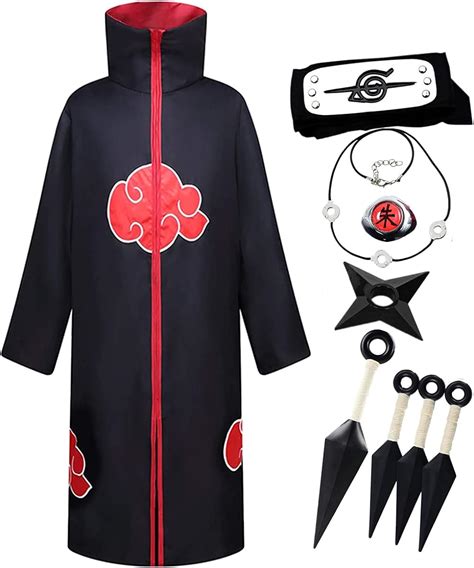 Yeajion Naruto Akatsuki Costume Clothing Teen Adult Fancy Dress For