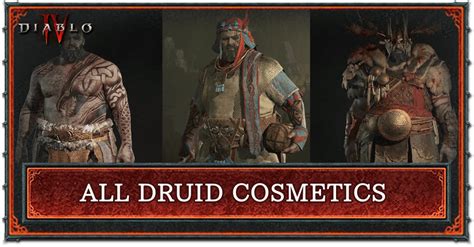 List Of All Druid Transmogs And Cosmetics Diablo D Game
