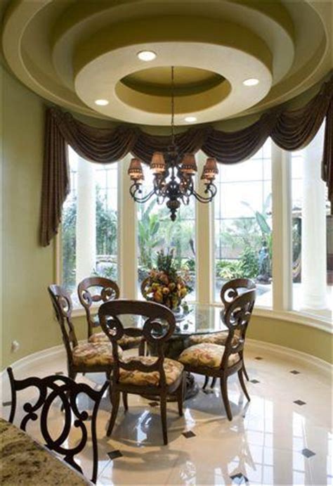 Here you can see the best and modern pop false attic on the ceiling designs for your living room. Dining Room Ceiling | Dining room Ceiling Designs | Tray ...