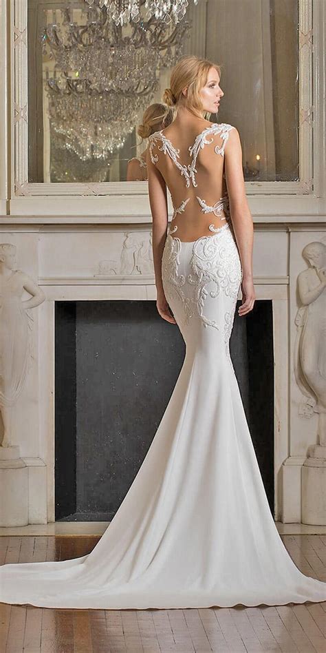 For a beach wedding, i think a fitted dress or one with a chiffon skirt is the best option. Pnina Tornai Wedding Dresses Dimensions 2017 Collection