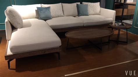 L shaped sectional sofa set with flat wooden bas. Modern Living Room Fabric Upholstery Sofa Set Designs L ...