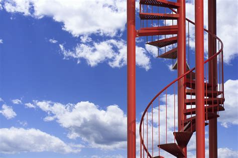 Indoor staircase 10 w x 20 h ft cp scenic background backdrop sv807. Red spiral staircase by Jan van der Wolf