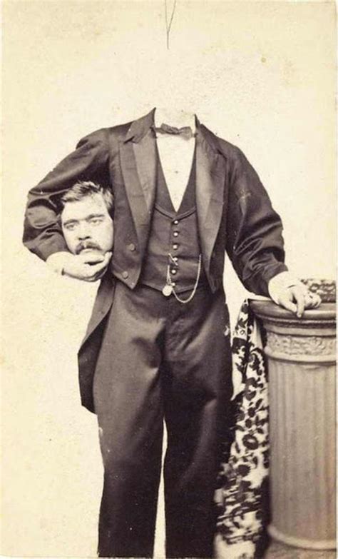 Before Photoshop 20 Creepy Headless Portraits From The