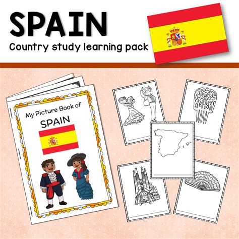 This Contains Learning Materials For Introducing Spain To Children From