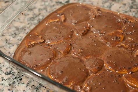 I didnt have condensed milk and that didnt stop me from trying it….so what i did was i thickened the milk with 1tsp of sugar added and. No Bake Eggless Chocolate Marie Biscuit CondensedMilk ...