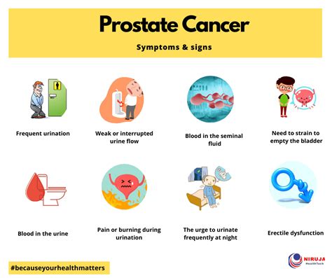 However, if you notice that you're suddenly having more difficulty releasing urine, or there's a buildup of pressure in your bladder or urethral area, this could be an early warning sign that a prostate tumor is forming. Prostate Cancer: the common type of cancer in men - Niruja ...