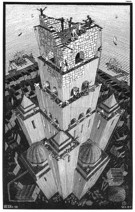 The Tower Of Babelmc Escher Week 10 Day 3 Monday Bens Passion