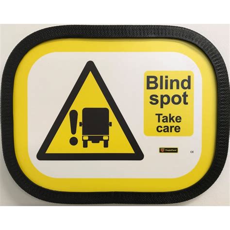 Premium Blind Spot Take Care Sign Landscape Large Vehicle And