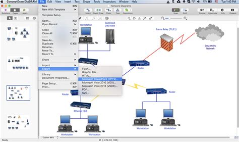 Create Powerpoint Presentation With A Network Diagram Conceptdraw