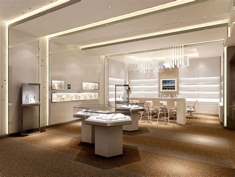 Unique Style Light Luxury Jewelry Showroom Design