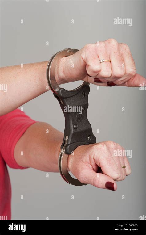 Locked In Police Issue Handcuffs Humane Restraint Cuffs Made By Hiatts