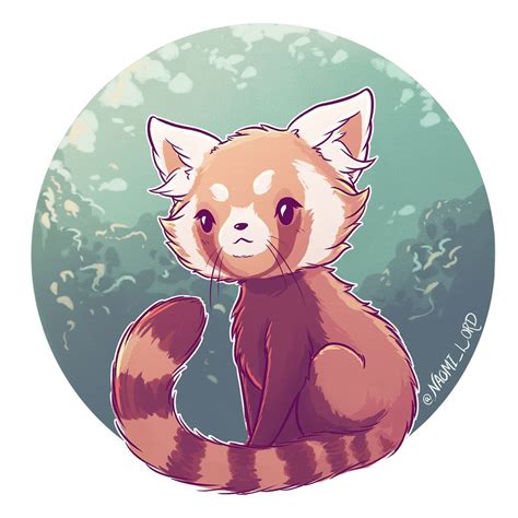 Cute Red Panda Drawings Np