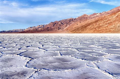~ Salt Flats In Badwater Basin Death Valley California ~ Sa
