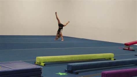 Learning Level 2 Gymnastic Floor Routine Vault Youtube