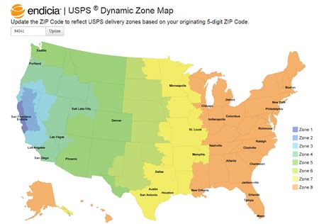 Usps Zone Map 2024 Kati Sascha