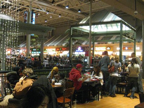 Using chemicals or cleaning solutions to perform duties. Mall of America - Food Court | Michael Ocampo | Flickr