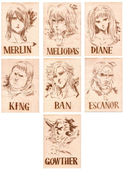 The Seven Deadly Sins Wanted Posters