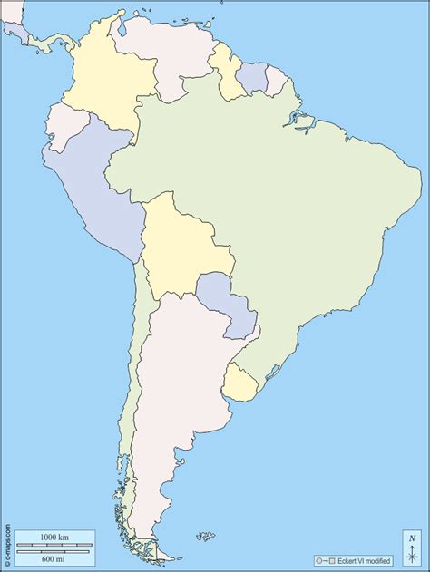 South America Free Map Free Blank Map Free Outline Map Free Base Map