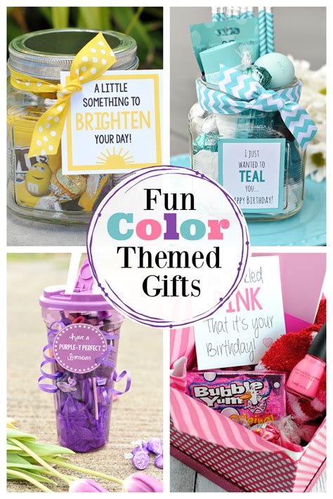 Find thoughtful gifts for men who have everything such as personalized collapsible beverage cooler, create your own reel viewer, personalized sweethearts photo collage frame gifts for men. Fun Color-Themed Gifts & Gift Basket Ideas - Fun-Squared