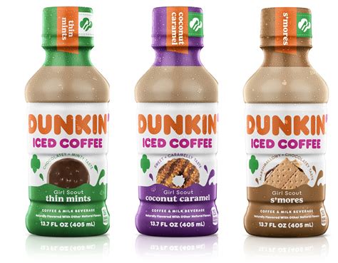 Dunkin Launches Three New Girl Scout Cookie Inspired Bottled Iced