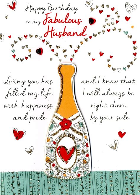 Finding the right words to celebrate the special days of your loved ones might seem hard at times, especially when it comes to your husband's birthday. Fabulous Husband Birthday Greeting Card | Cards | Love Kates