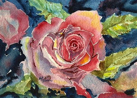 Contemporary Artists Of Georgia Floral Art Rose Paintingflower Art