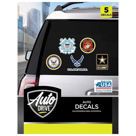 Auto Drive Decal Military Branch Logos