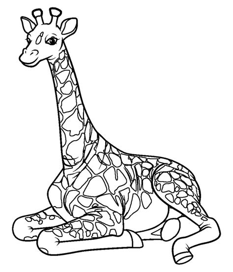Cute Giraffe Coloring Pages Printable